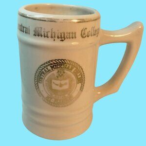 Central Michigan College Stein Mug Cup Mt Pleasant Chippewas Fire Up 1940s